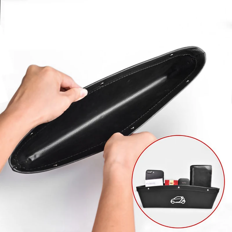 car dashboard storage box for smart forfour fortwo 453 451 450 wallet phone coin seat crevice storage box bag car accessories free global shipping