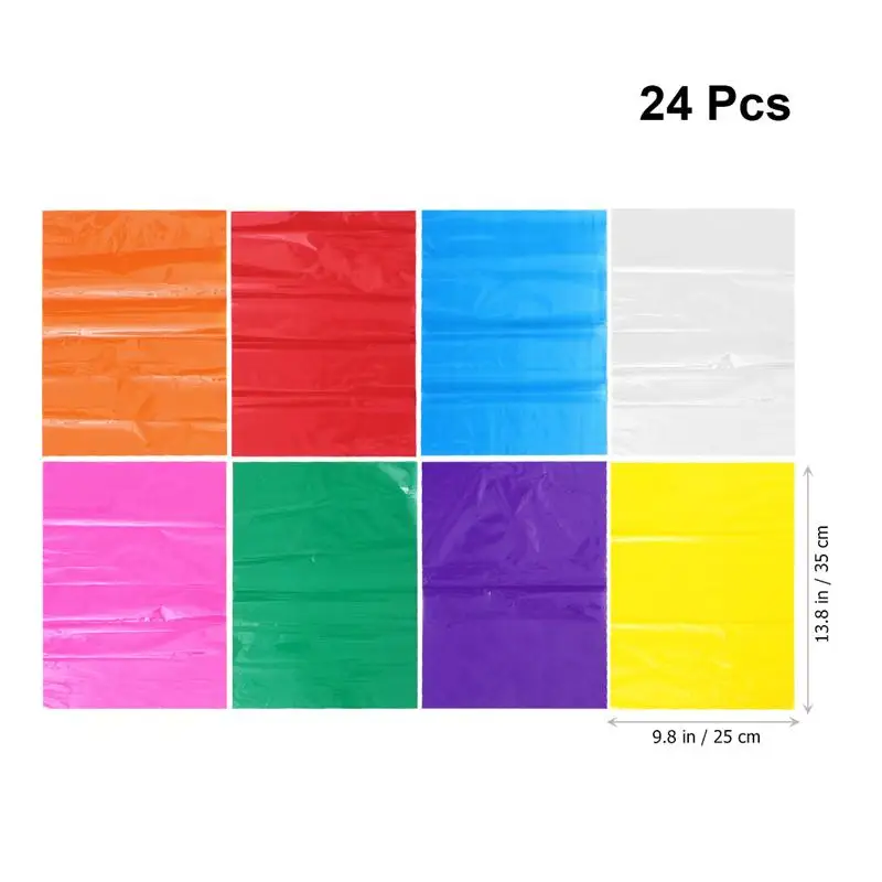 24 листа цветная целлофановая Сделай Сам прозрачная сделай сам ручная работа