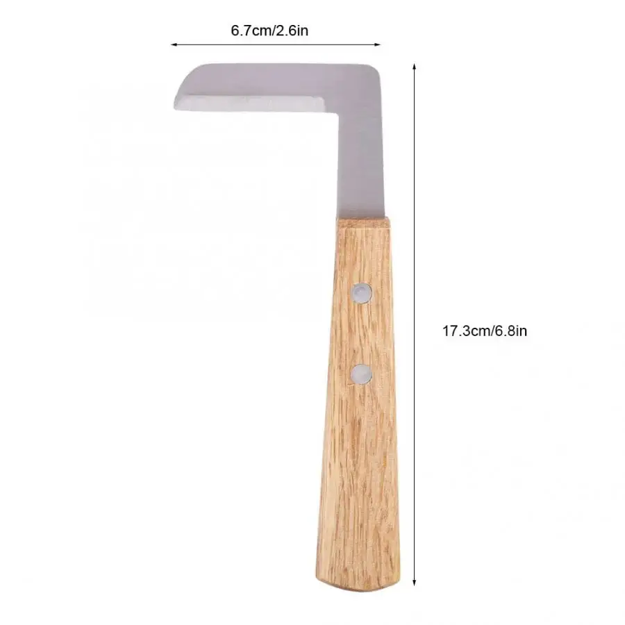 Копытный нож с прямым левым и правым лезвием инструмент для обрезки скота лошади