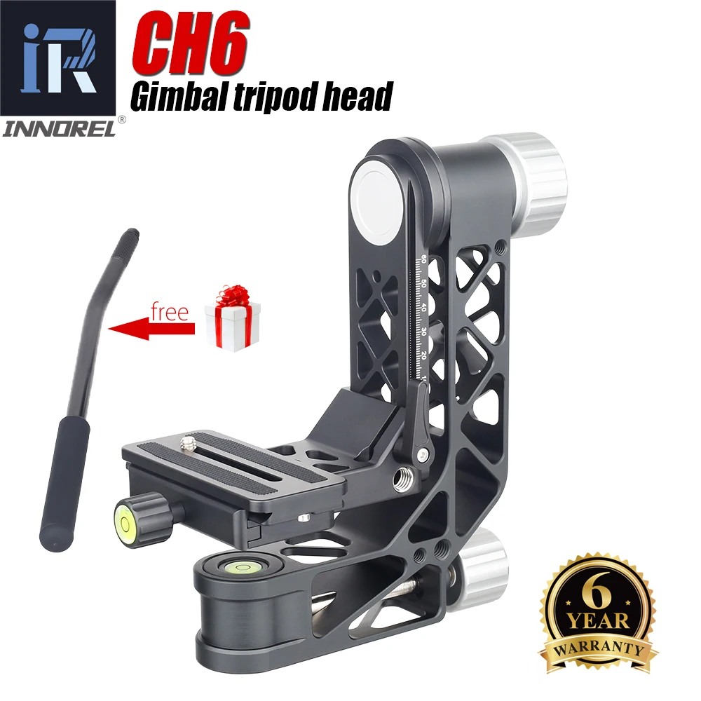 INNOREL CH6 Gimbal панорамная головка штатива с Quich Release Plate для телескопа 360 ° Вращение