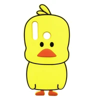 cute 3d yellow duck case for huawei honor 20i 10i 10 lite 8a 8x 7c aum l41 nova 3 3i p smart plus y9 2019 cartoon silicone cover