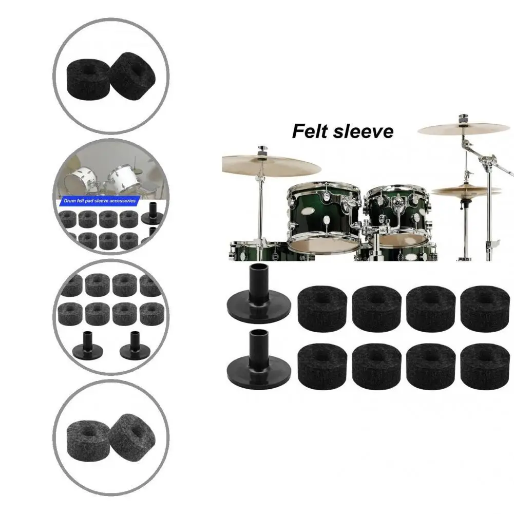 

Reduce Scratch Precise Cymbal Stand Felts Drum Pads Set Replacement Accessories