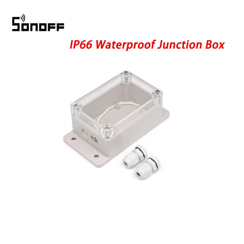 

Водонепроницаемый чехол-распределительная коробка Sonoff IP66, водонепроницаемая оболочка для Sonoff Basic/RF/Dual/Pow, для рождественской елки, умного до...