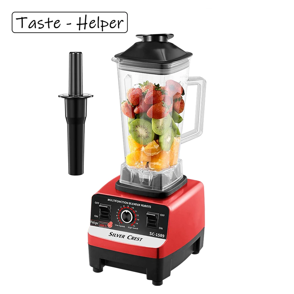 Высокоскоростной блендер 3000 Вт коммерческий миксер соковыжималка сверхмощный