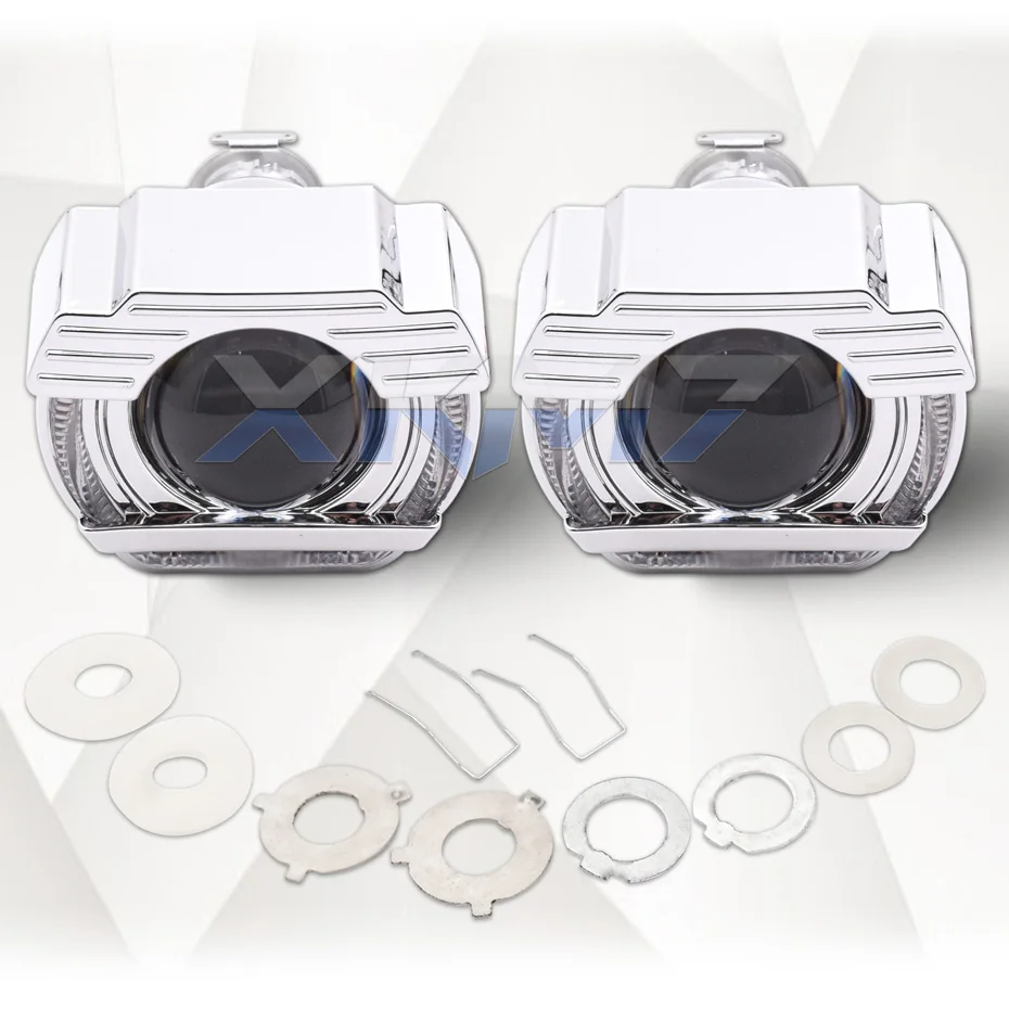 Линзы для фар Mini 2,0 angel eyes Bi-xenon объектив H1 HID проектор светодиодный Halo комплект для H4 H7 автомобильные фары аксессуары для модификации DIY