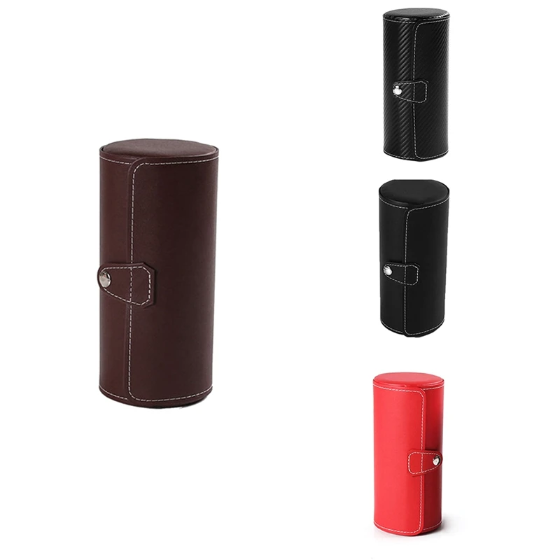 

Men and Women Watch Display Gift Box 3 Slot Watch Jewelry Accessories PU Leather Box Storage Travel Bag