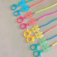 new candy color bear nylon lanyard mask chain glasses chain lanyard mask anti dropping rope