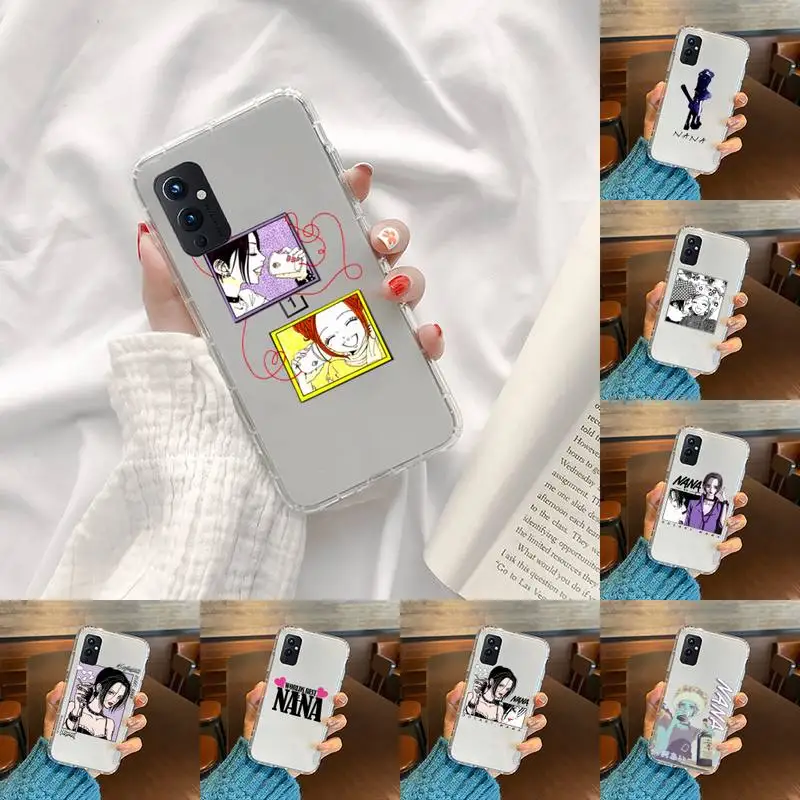

NANA Design Phone Case Transparent For OnePlus 9 8 7 7t 8t Oppo find X3 X2 reno5 Vivo X60 X50 Pro MeiZu 17 16XS