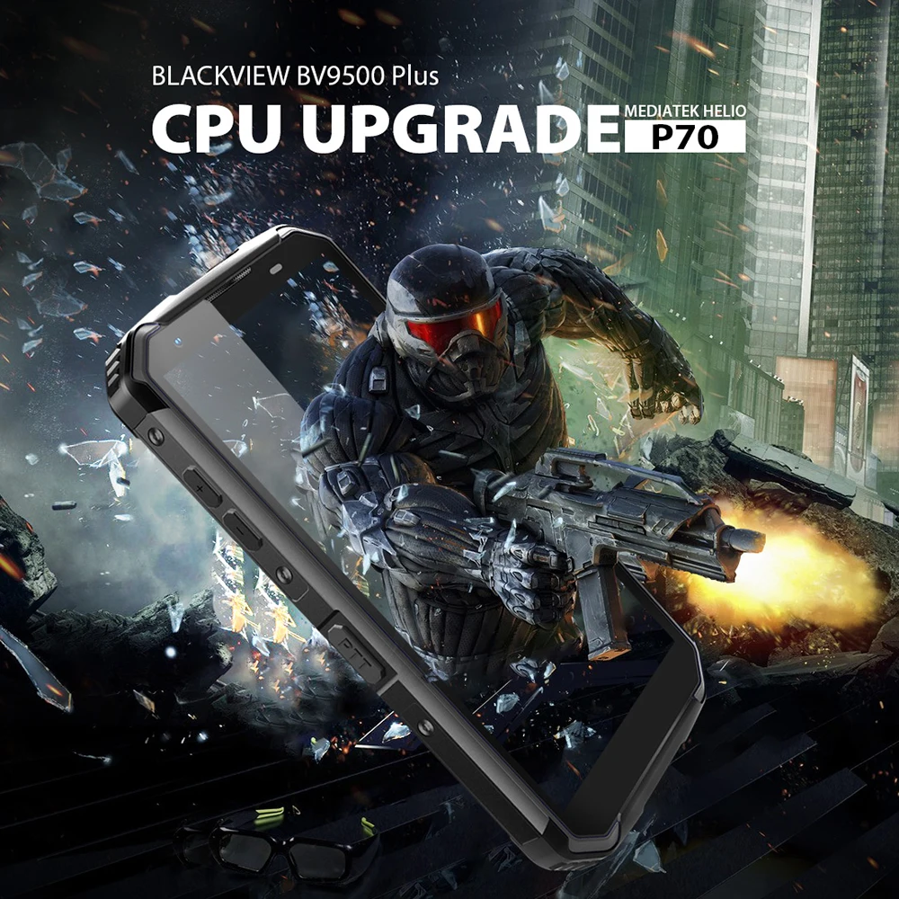 Blackview BV9500 IP68 смартфон Водонепроницаемый 5 7 дюймов 18:9 MT6763T Octa Core 4 ГБ + 64 двойной 16.0MP