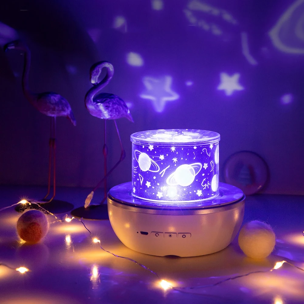 Светодиодные ночники романтический вращающийся светодиодный проектор