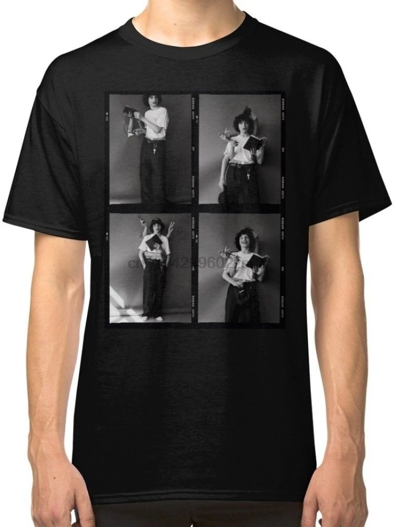 Финн вольфхард Мужская черная футболка футболки одежда Забавные с круглым