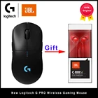 Беспроводная игровая мышь Logitech G PRO, RGB, двойной режим, с датчиком HERO 16K DPI, LIGHTSPEED, лазерная геймерская мышь, совместимая с POWERPLAY