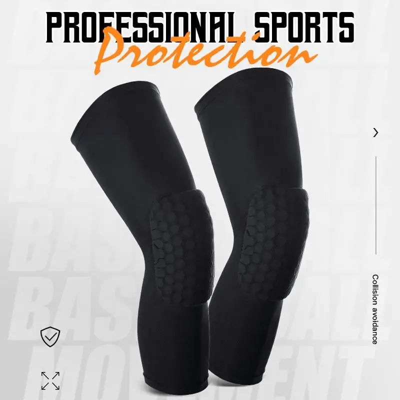 

1PC Basketball Knee Pads Protector Compression Sleeve Honeycomb Foam Brace Kneepad Sport Protector Kneepad