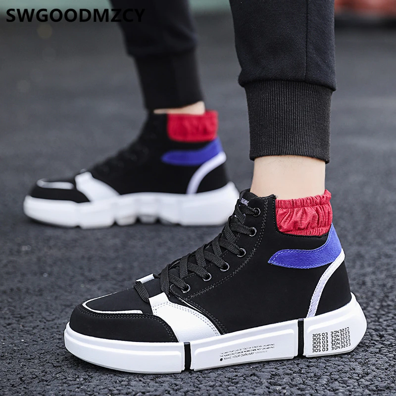 

High Top Sneakers Mens Shoes Casual Designer Shoes Harajuku Shoes Leather Sneakers Luxury Sneakers Fashion Zapatillas Hombre