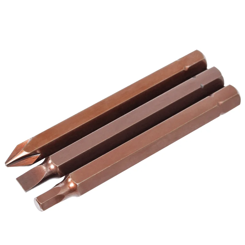 S2 стальные стандартные Биты Phillips 1/4 дюйма отвертки с шестигранным хвостовиком