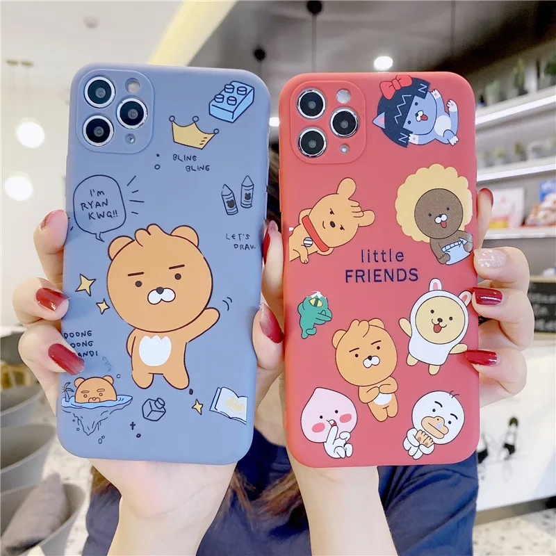 JAMULAR мультфильм Забавный какао друзья телефонный чехол для iPhone 11 Pro X XS MAX XR 7 8 Plus