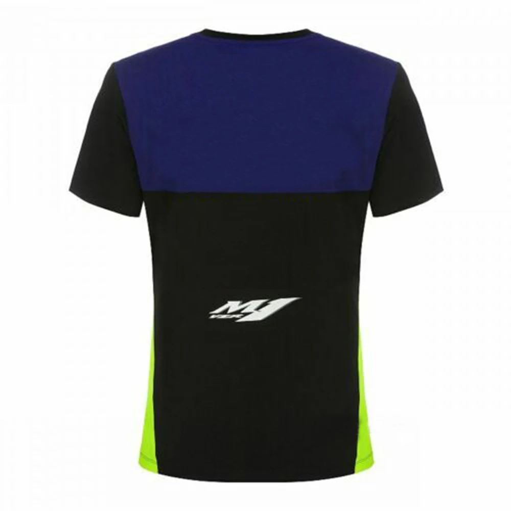 

Free Shipping 100% cotton MOTO GP Blue/Black T-Shirt Tee Adult YZ YZF R1 M1 Racing jersey For yamaha Team
