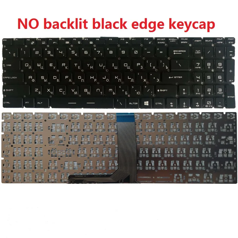 Новая русская клавиатура для ноутбука MSI GE62 6QC 6QD 6QE 6QF 6QL черная с подсветкой |