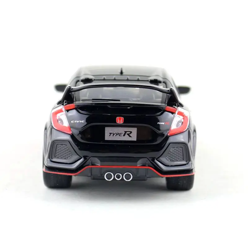 1:32 Масштаб/Литье под давлением металлическая игрушка/Honda Civic Тип R гоночный автомобиль/звук и свет/оттяните назад набор для обучения/фестиваль подарок для ребенка