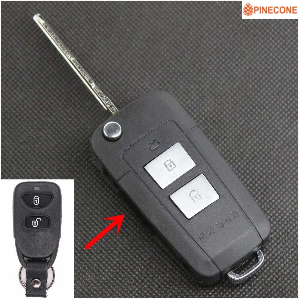 PINECONE для ключа Shell KIA ключи от SPORTAGE чехол тюнинга 2 кнопочный модифицированный