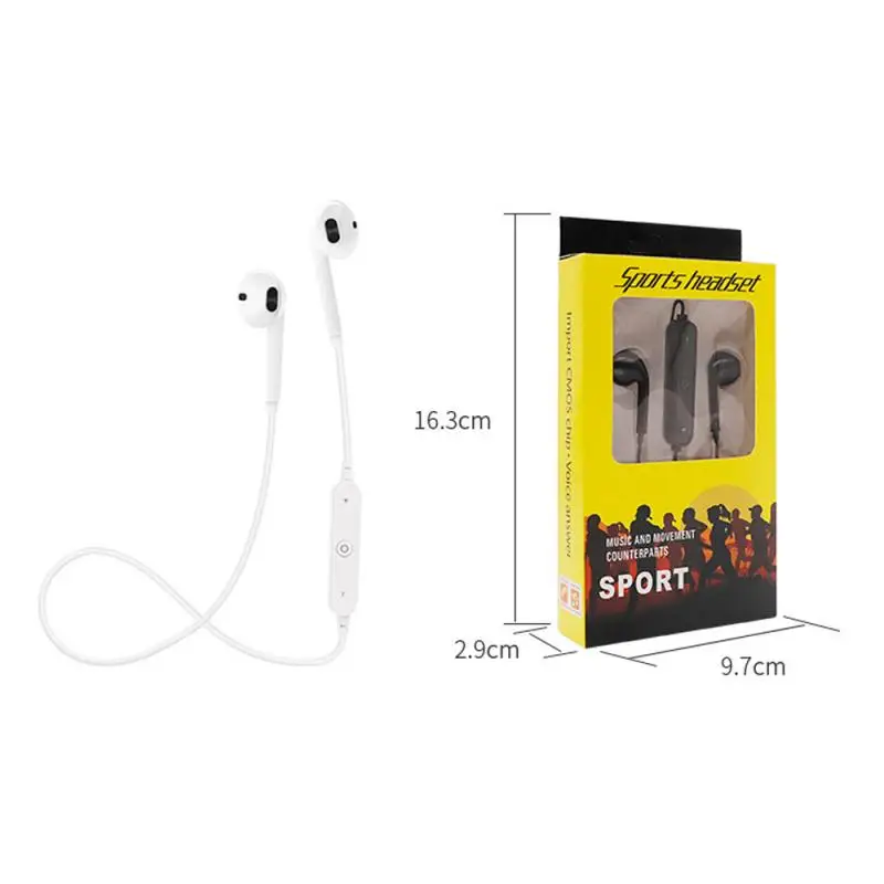 Новые Беспроводные спортивные Bluetooth наушники беспроводные вкладыши с креплением