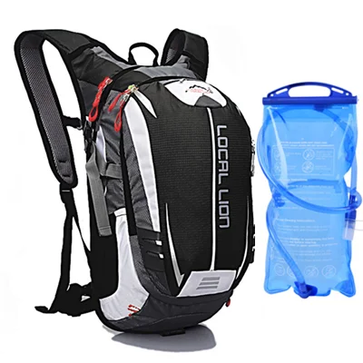 with water bag 18L водонепроницаемый велосипедный рюкзак для мужчин и женщин MTB велосипед с сумкой для воды Спорт Велоспорт Туризм кемпинг гидратация Велоспорт сумки рюкзак - Цвет: with water bag
