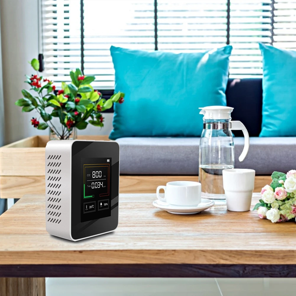 

CO2 K03 Air Gas Carbon Dioxide Detector Air Quality Monitor Portable Multifunctional Air Quality Tester Home Office Analyzer