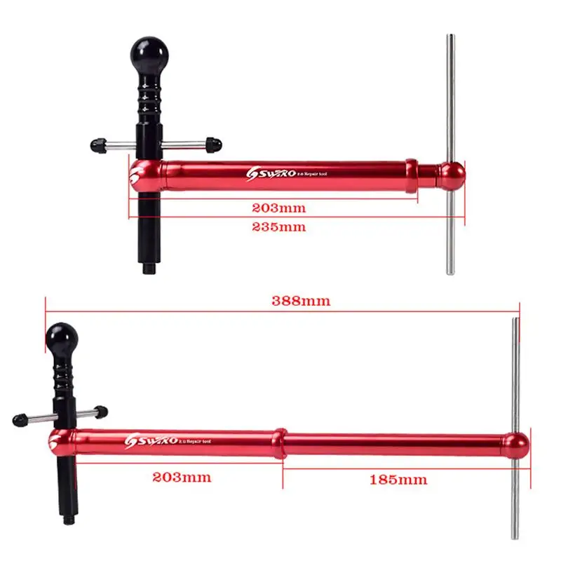 

SWTXO Bicycle Derailleur Hanger Alignment Gauge Aluminum Alloy Bike Tail Hook Calibration Professional Measure Alignment Tools