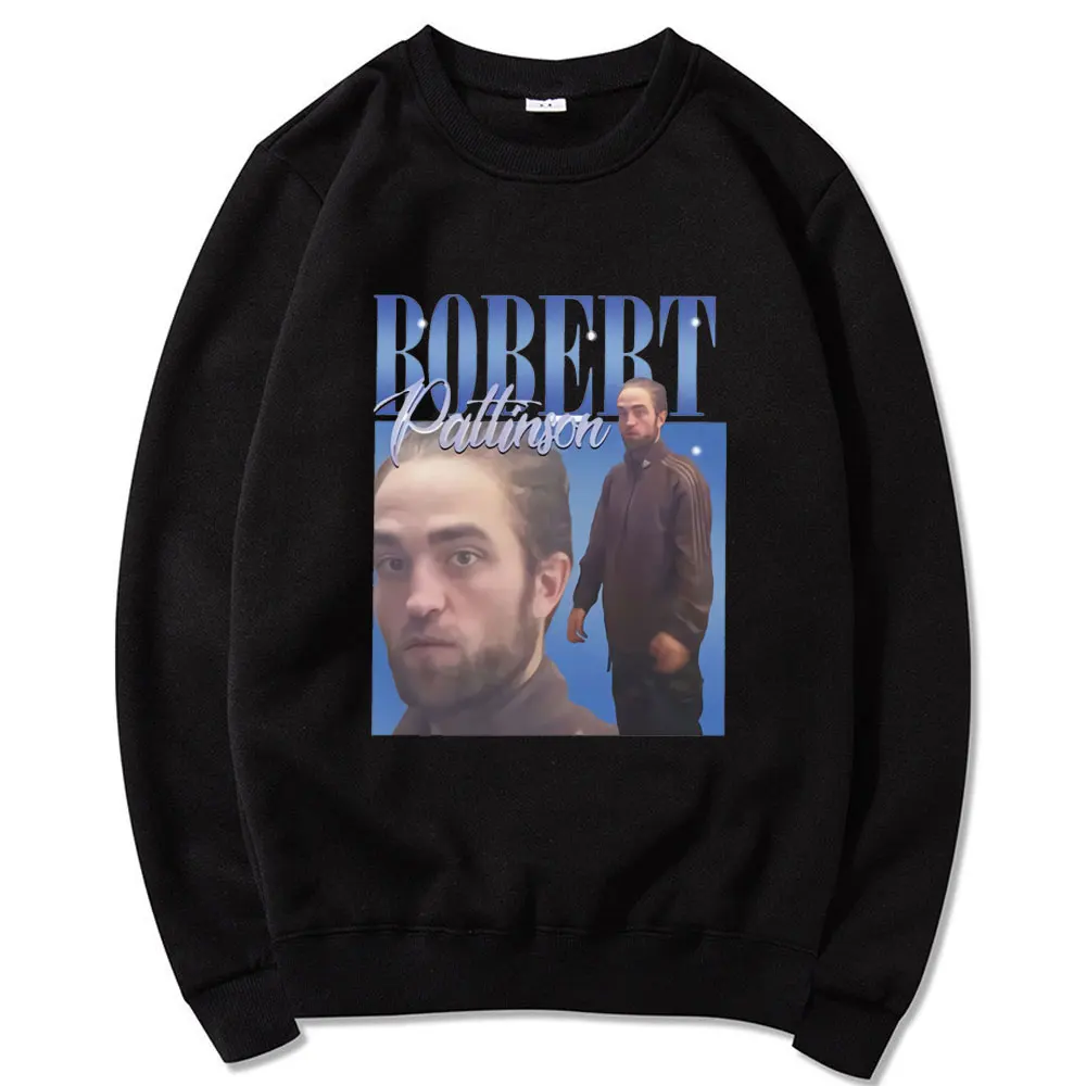 

Mens Tracksuit Robert Pattinson Standing Meme Funny Pure Cotton Sportswear Long Sleeve Sweatshirt Round Collar Clothing Spring
