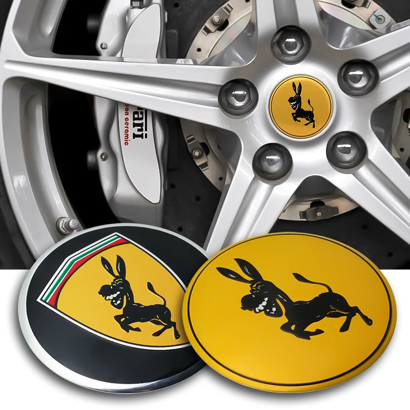 4 шт. 56 мм Ослик Центральная втулка колеса автомобиля крышки эмблемы Стикеры