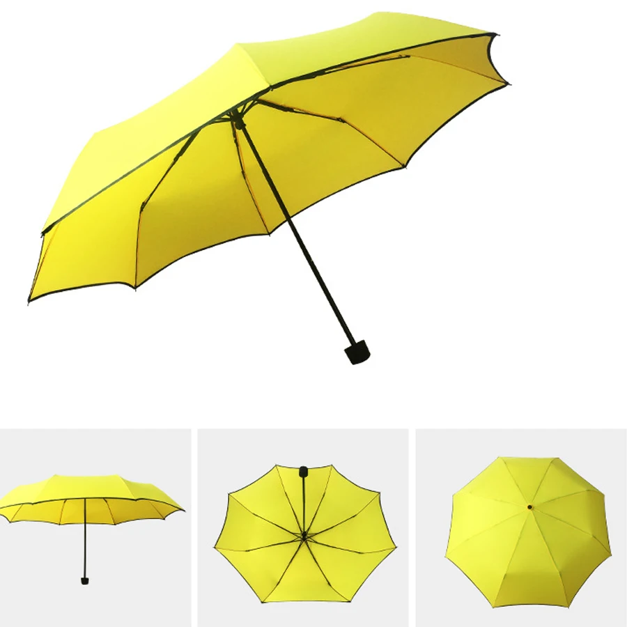 

Sunny umbrella solid color small fresh folding umbrella lovers sun umbrellaA771