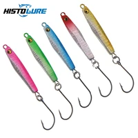 histolure 5pcslot metal jigging fishing lure with single hook 2 5g 6g mini jig hard bait spoon lure fishing tackle