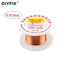 Соединительная проволока для печатной платы DIYFIX, 0,02 мм x 50 м, медная паяльная проволока, пусковая линия для микросхем iPhone, инструменты для сварки, обслуживания и ремонта
