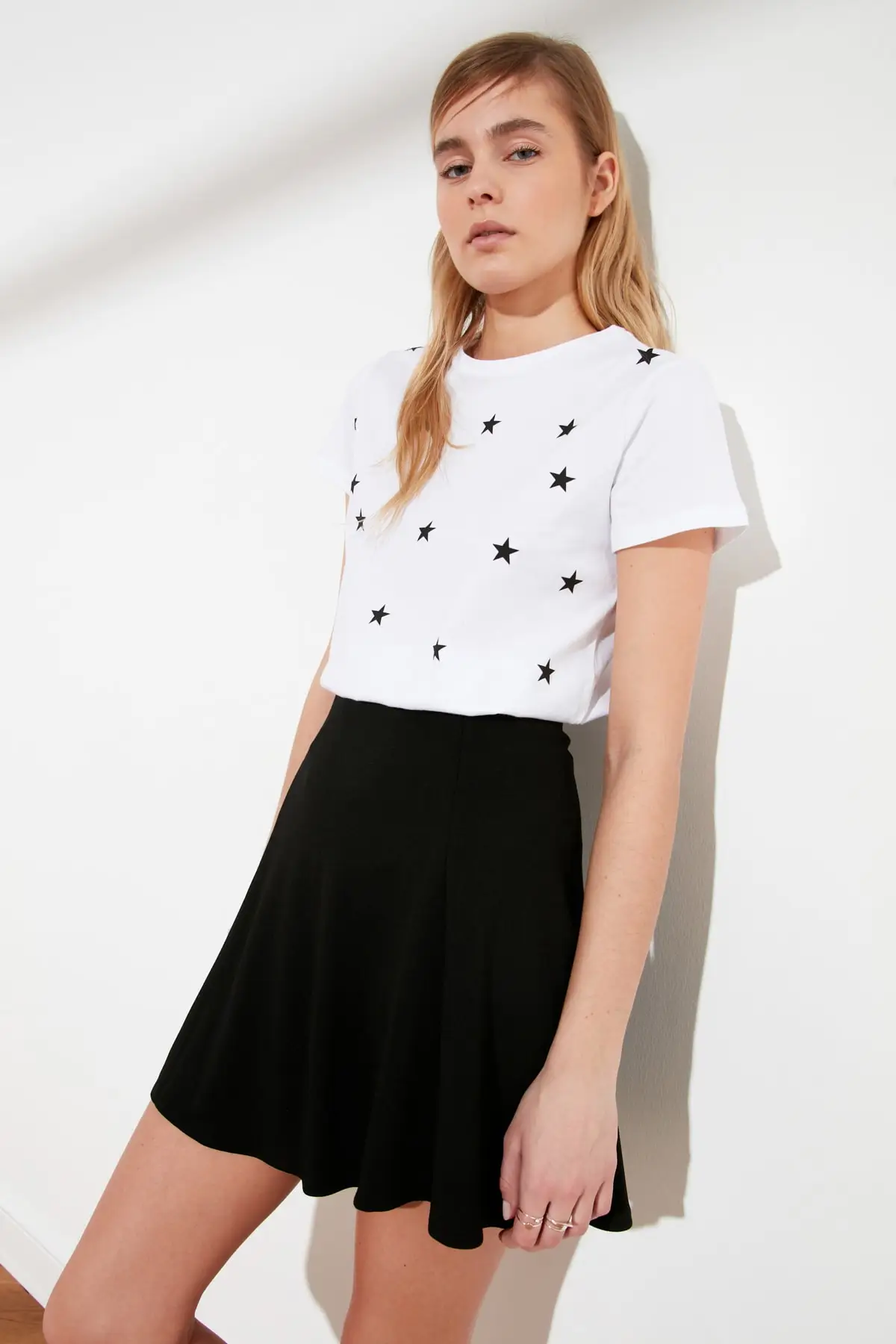 

Trendyol Black Basic Knitted Skirt TWOSS19ST0117