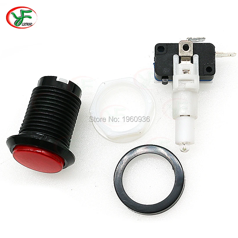 Бесплатная доставка 10 шт./лот 33 мм аркадная пусковая кнопка с