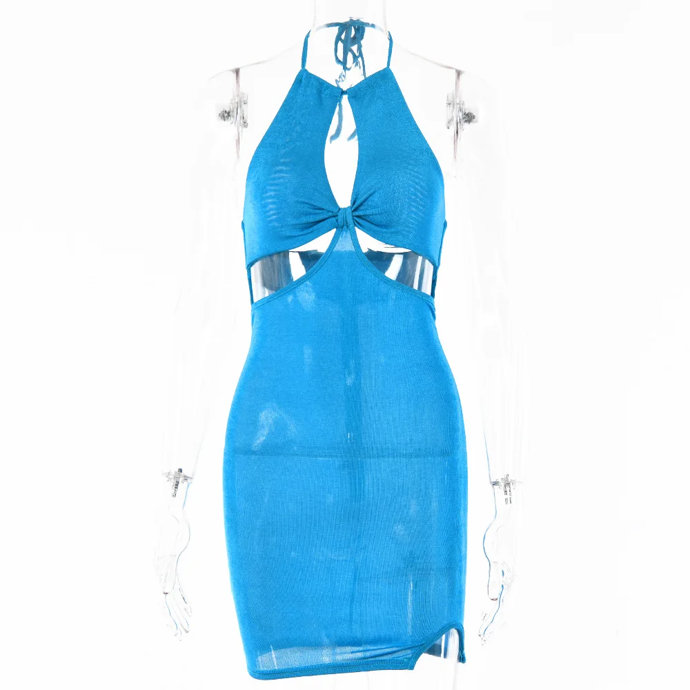 

Women Summer Dress Cover Up Swimsuit 2021 Beach Hot New Backless Feeling Condole Hollow Out Strapless Neck Package Buttocks