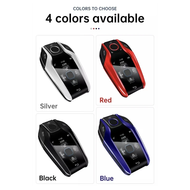 

Car Universal Smart Remote Control Key LCD Display for Keyless Smart Key Car BMW- Benz - Jeep Hyundai Ford