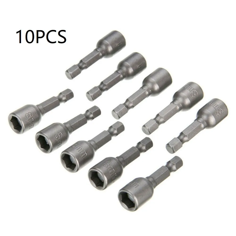 

1/4\" Hex Shank Magnetic Nut Driver Set 10pcs Magnetic Nut Driver Drill Bit