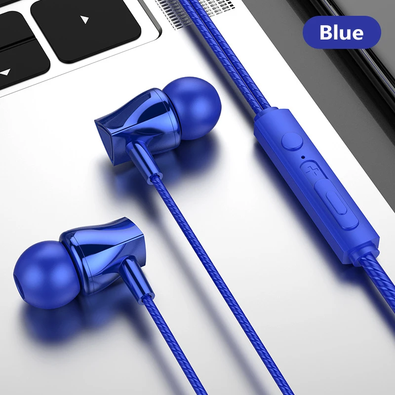 

Upgraded In Ear With Mic Headset Wired 3.5mm Plug Subwoofer Headphone Comfortable Earphone Protable Earbuds For Mobile Phone