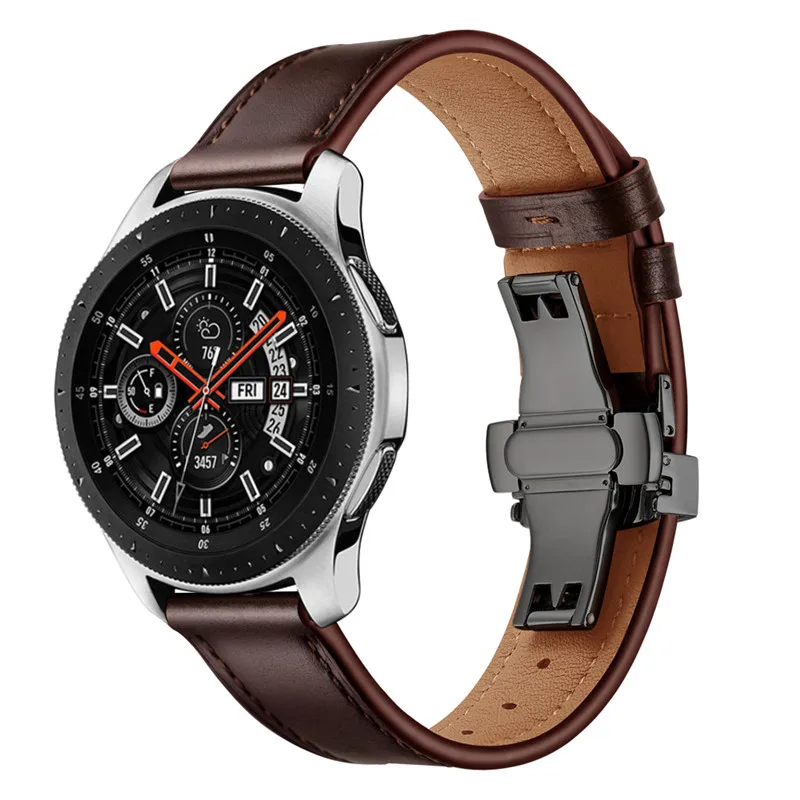 Ремешок для часов samsung galaxy watch active2 40 мм ремешок 20 мм ремешок из натуральной кожи для galaxy watch active 2 44 мм браслеты