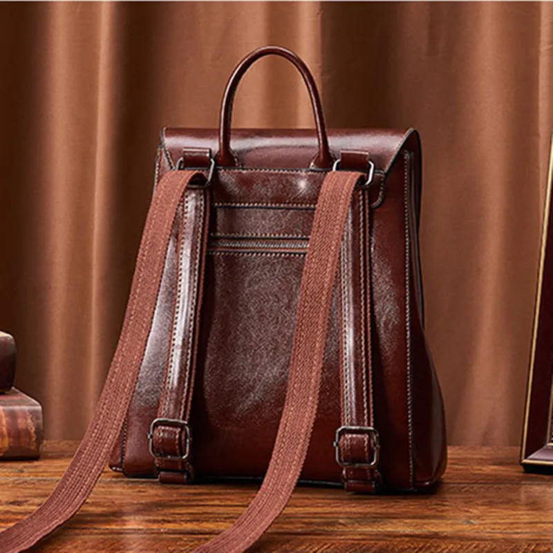 

2020 New Brand Designer Backpack Women Genuine Leather Wild Pack Bag Outdoor Cowhide Daily Travel Bag Casual Shoulder Bags