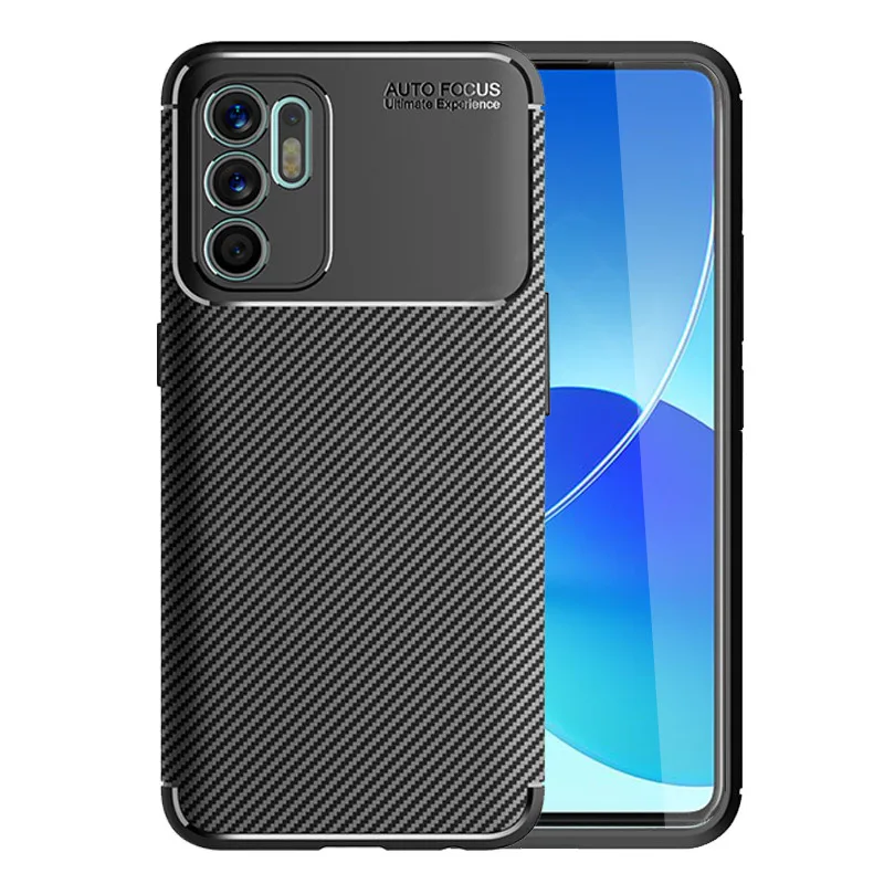 For Reno 6 Case For OPPO Reno 6 Reno6 Cover Coque Armor Shockproof Bumper Phone Back Soft TPU Cover For Reno 6 Pro 6 Z Fundas