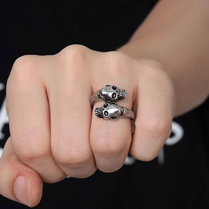 1 шт. кольцо в стиле панк с черепом для мужчин и женщин золотое серебряное рок на