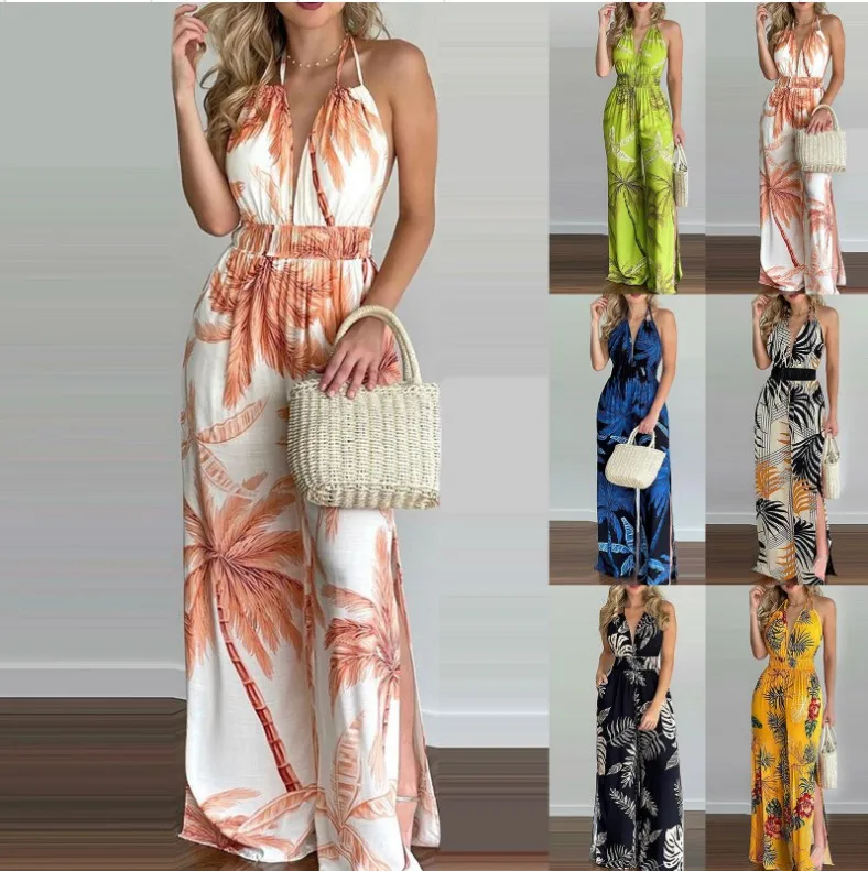 

In speed sell tong wish amazon independent station digital printing colorful jumpsuits