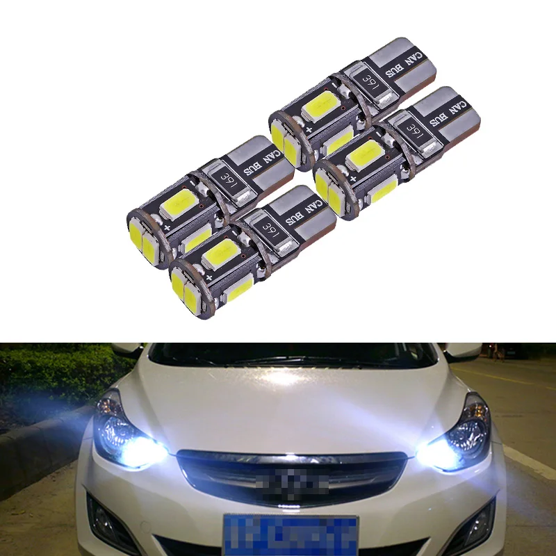 4 шт. T10 6SMD W5W 5630 клиновидные светодиоды для автомобиля лампочка указателя