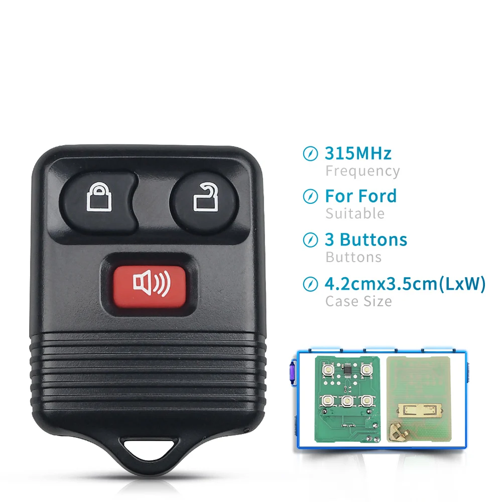 Дистанционный ключ KEYYOU для автомобиля 4 кнопки бесключевой доступ Fob 315 МГц Ford