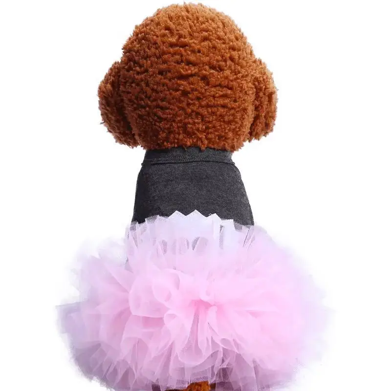

Cute Pet Dog Dress Clothes Moscota Vestidos Puppy Dresses for Dogs Wedding Party Lace Skirt Princess Hot Fashion Summer Dress