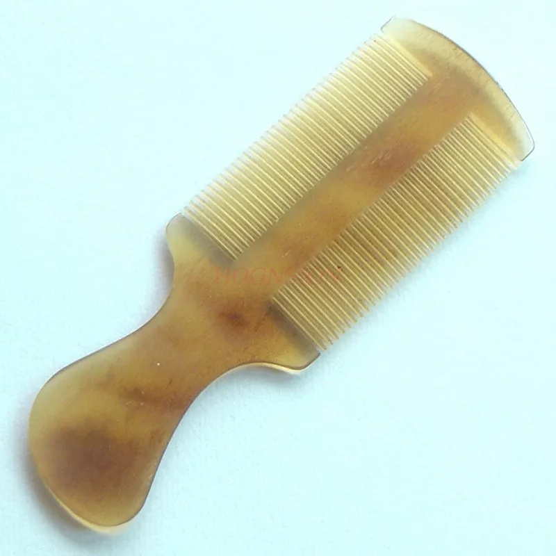 Dandruff Comb Natural White Corner Comb Tweezers Fine Tooth Combs Shaving Head Combing Scorpion Horn Scraping Dandruff Sale