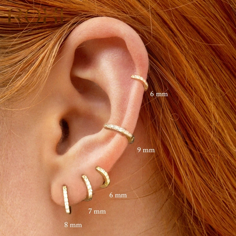aliexpress - Roxi 925 Sterling Silver Earrings For Women/Men Small Hoop Earrings Ear Bone aros Tiny Ear Nose Ring Girl aretes ear hoops A30