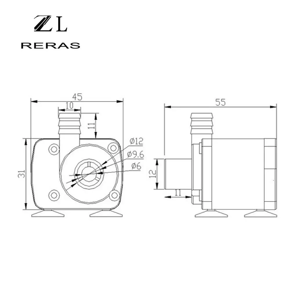 12V 24V DC бесщеточный Солнечный JT280A насос работающий на постоянном токе от